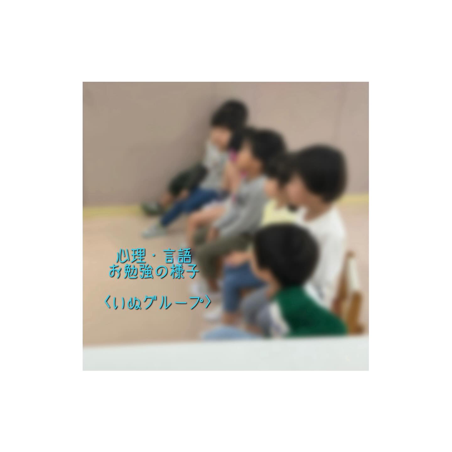 いぬグループお勉強の様子