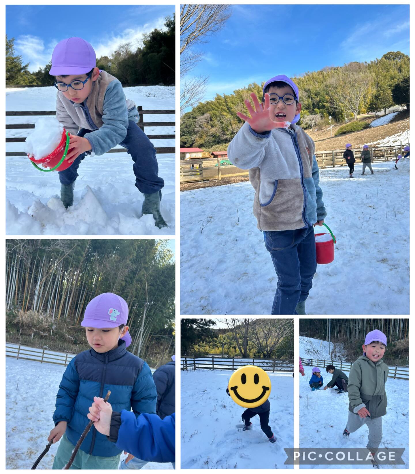 🕊️雪遊びを楽しむ子どもたち